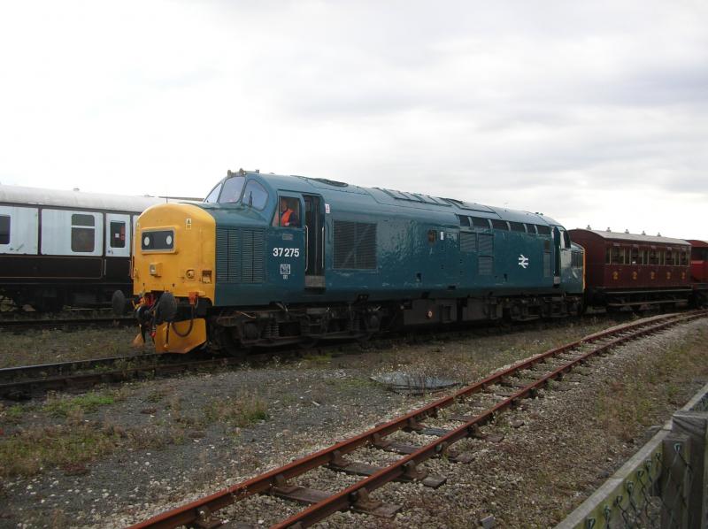 class 37 at the nrm event: class 37275 taking part in the nrm event on sunday 17th october 2010 Photo of class 37 at the nrm event