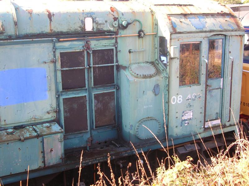 barrow hill: shunter 08492 in br blue Photo of barrow hill