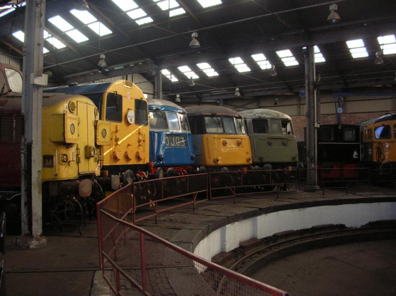 barrow hill: view inside the roundhouse Photo of barrow hill