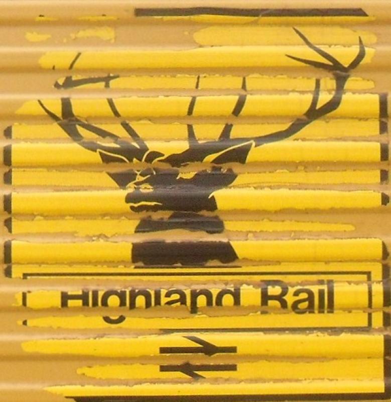 highland stag: 66111, worn highland sticker Photo of highland stag