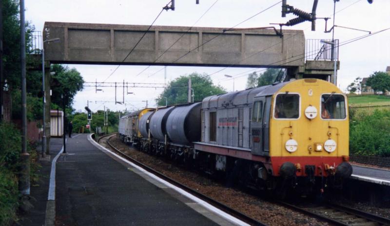 On the Weeds: 20901 NANCY leading the weedkiller through Garrowhill on its way to Airdrie in July 1993. Photo of On the Weeds