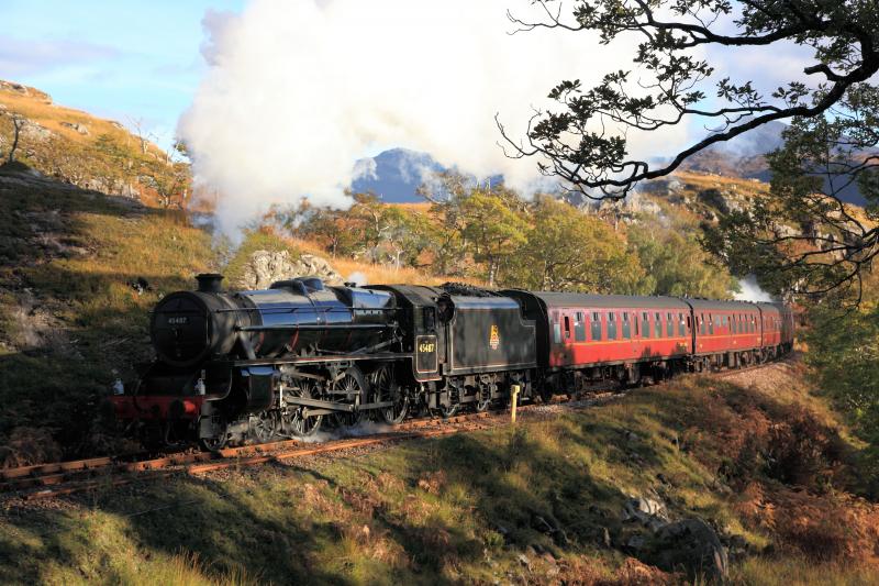 Beasdale Bank: 45407, running as 45487, storms up Beasdale Bank away from the third tunnel on the Photo Charter weekend 2010. Photo of Beasdale Bank