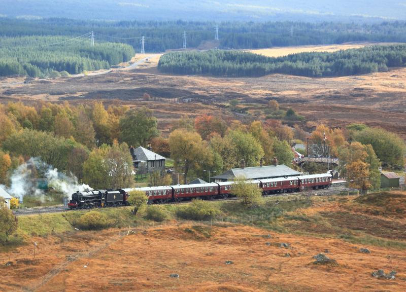Rannoch: 44871 waits at Rannoch. Photo of Rannoch