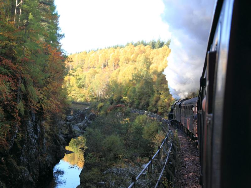 Monessie Gorge: Steaming through the Monessie Gorge. Photo of Monessie Gorge