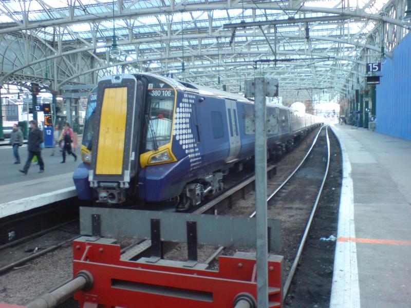 380106 at Glasgow Central: 380106 at Glasgow Central resting between test runs (09.11.10) Photo of 380106 at Glasgow Central