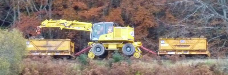 On Track Plant Culloden Woods: On track plant clearing vegetation Culloden Woods Photo of On Track Plant Culloden Woods