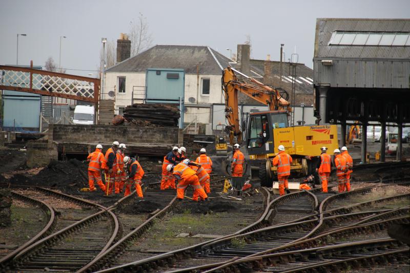Work at Perth, Carriage Shed: Network Rail at Perth Carriage Shed Photo of Work at Perth, Carriage Shed