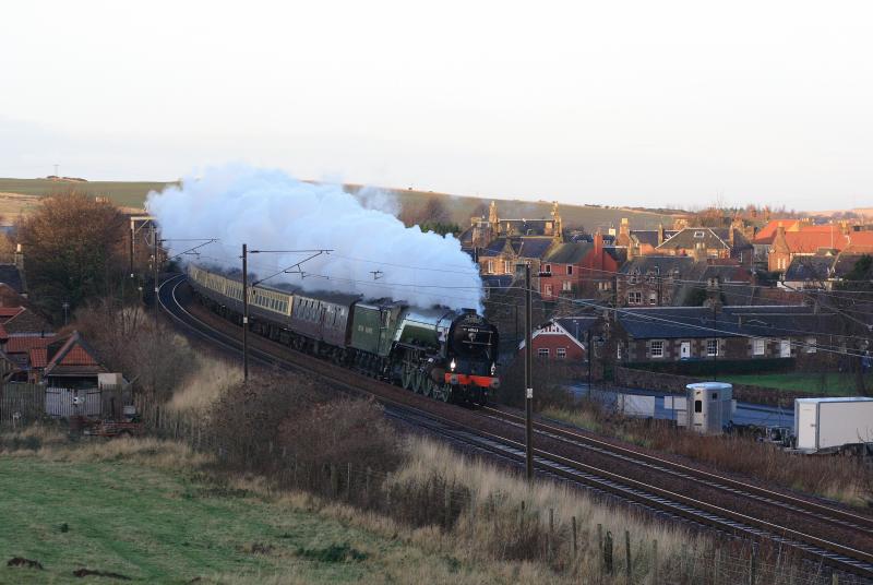 Tornado on 1Z34: 60163 Tornado on 1Z34 08.13 Edinburgh to Carlisle passing East Linton on 19/11/2010 Photo of Tornado on 1Z34