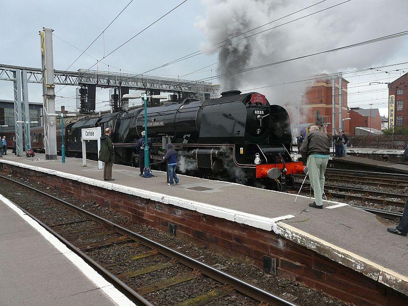 6233 Duchess of Sutherland: Ex LMS Princess Coronation class 4-6-2 6233 Duchess of Sutherland leaving with the returning PMR Tours Citadel Express railtour to York via the S&C on 18th September 2010 Photo of 6233 Duchess of Sutherland
