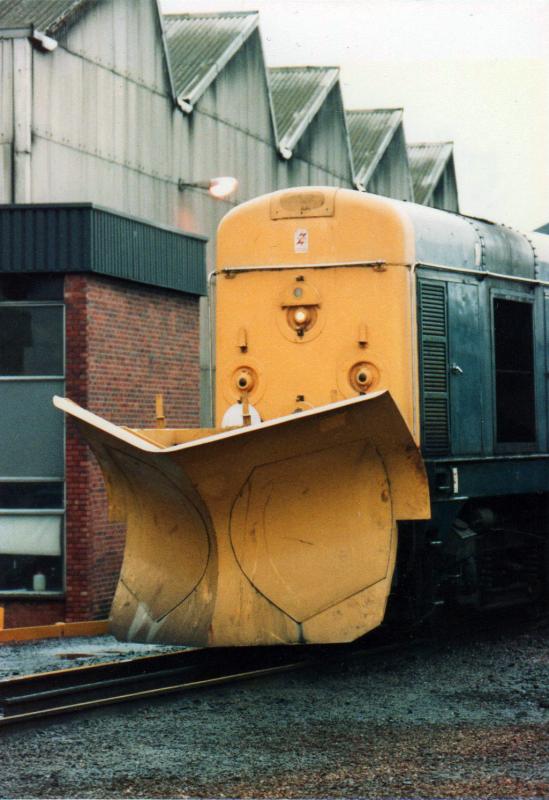 All Ploughed: 20028 Stands on Eastfield Depot 27th December 1983 ready for any snow Photo of All Ploughed