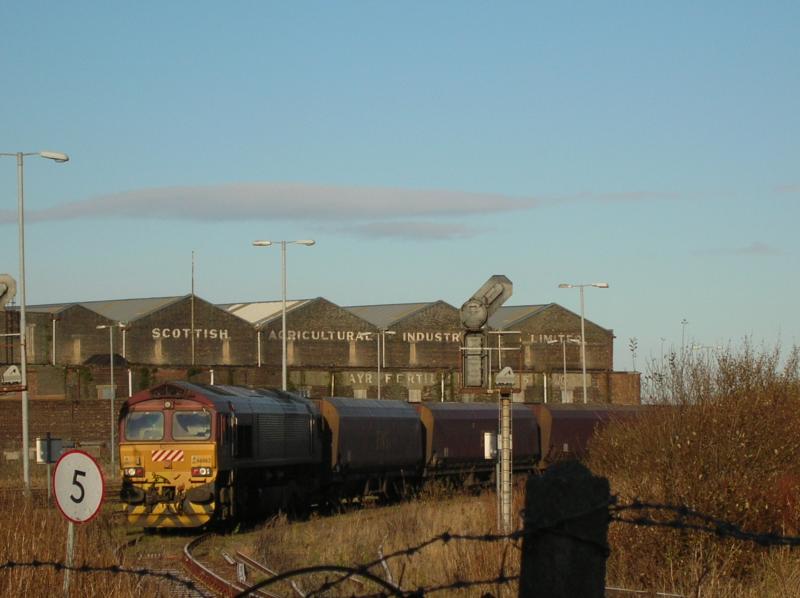 euro gargo rail: class 66062 back from foreign soil sitting at falkland yard on sunday 27-11-10 Photo of euro gargo rail