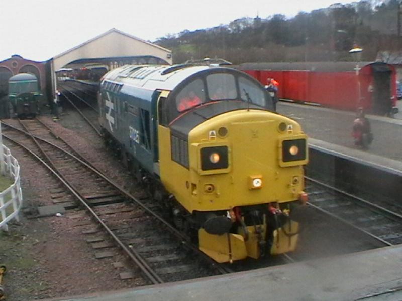 BR Traction 37025 At The Boness 37 Gala: View From Signalbox Photo of BR Traction 37025 At The Boness 37 Gala