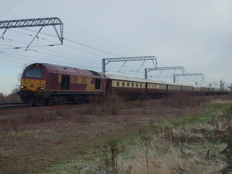 1Z64: DBS 67019 passes Dolphingstone for Edinburgh Waverley, this was the 0510 from Birmingham International Photo of 1Z64