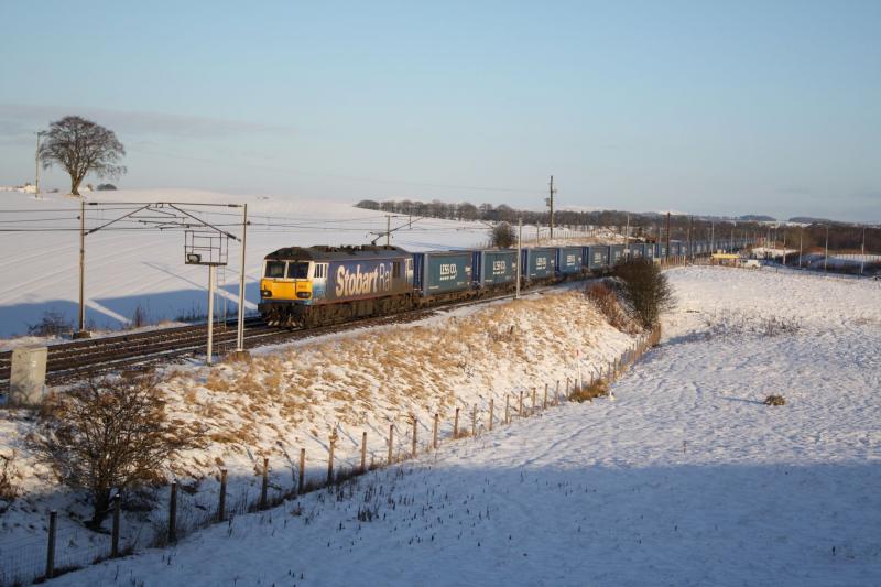 4s43: 92017 Bart the engine with the tesco express on route to Mossend Saturday 8/1/2011 @ 14:44 Photo of 4s43