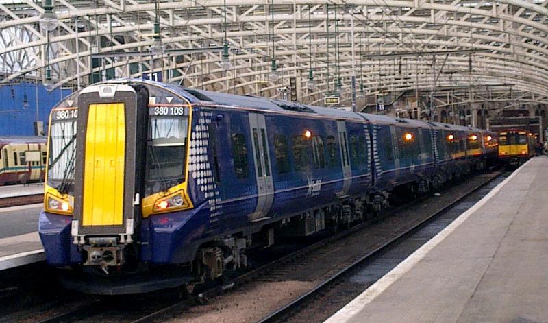 Photo of 380103 and 380004 At Glasgow Central