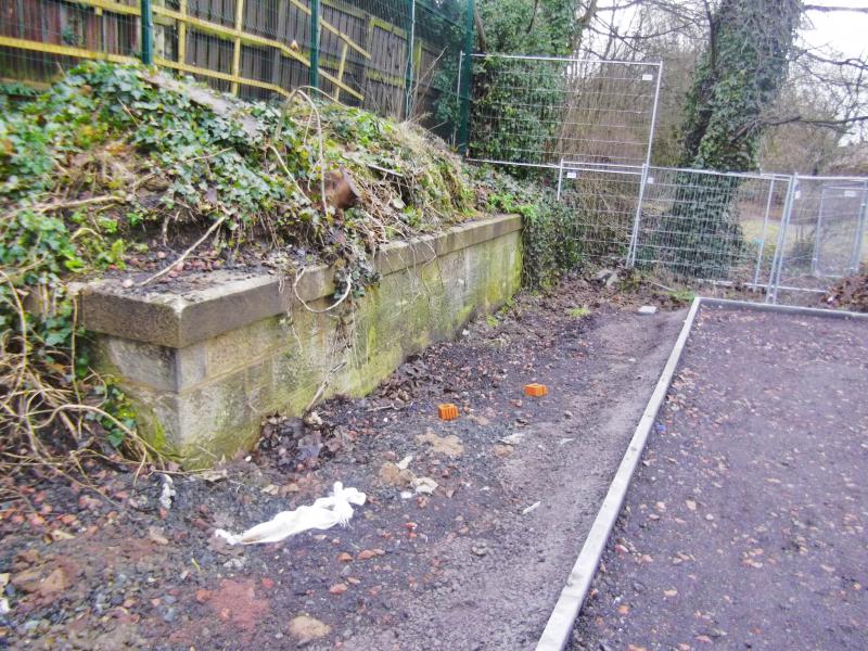 Old Platform?: Part of the old platform at Peacock Cross? Photo of Old Platform?