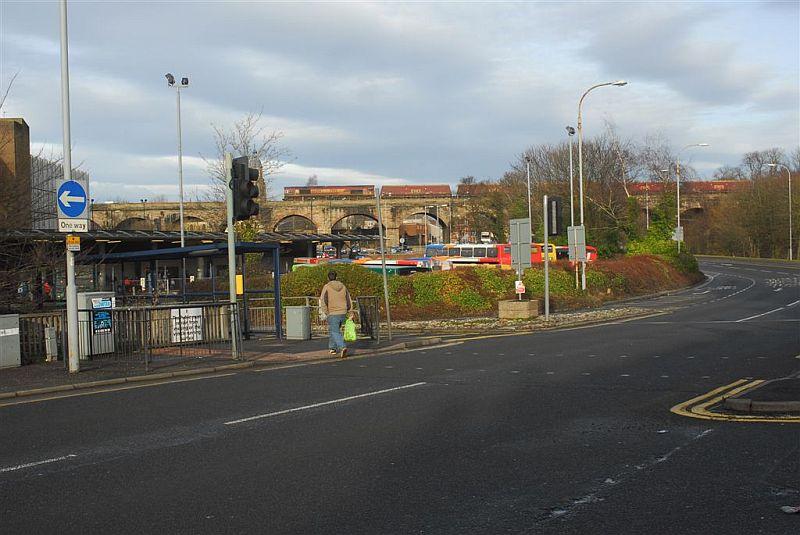 66006 at 13.38 Kilmarnock 25-1-11: DBS 66006 crossing bridge over Killie Water thought to be on 4M14. Photo courtesy of Ian Millar Photo of 66006 at 13.38 Kilmarnock 25-1-11