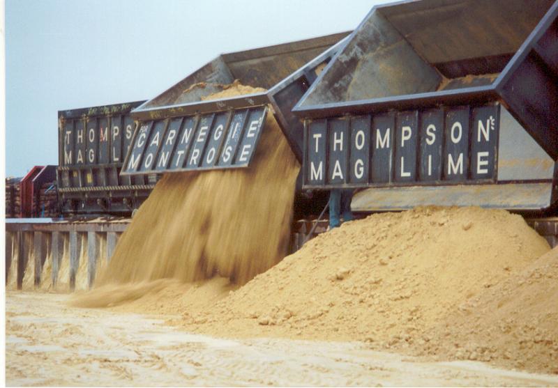 Unloading Lime at Montrose: With the recent reports of the scrapping of the lime tipplers, here is a photo from happier days at Montrose. Photo of Unloading Lime at Montrose