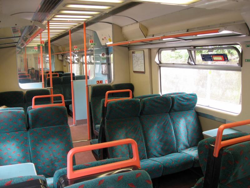318 interior 'pre-refurb': Interior of 318261 September 2007 before a visit to Kilmarnock for refurbishment Photo of 318 interior 'pre-refurb'