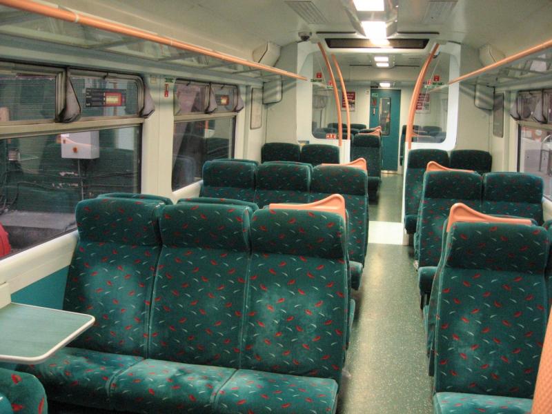 318 refurbished interior (2007): Interior of refurbished class 318 unit. (photo September 2007) Photo of 318 refurbished interior (2007)