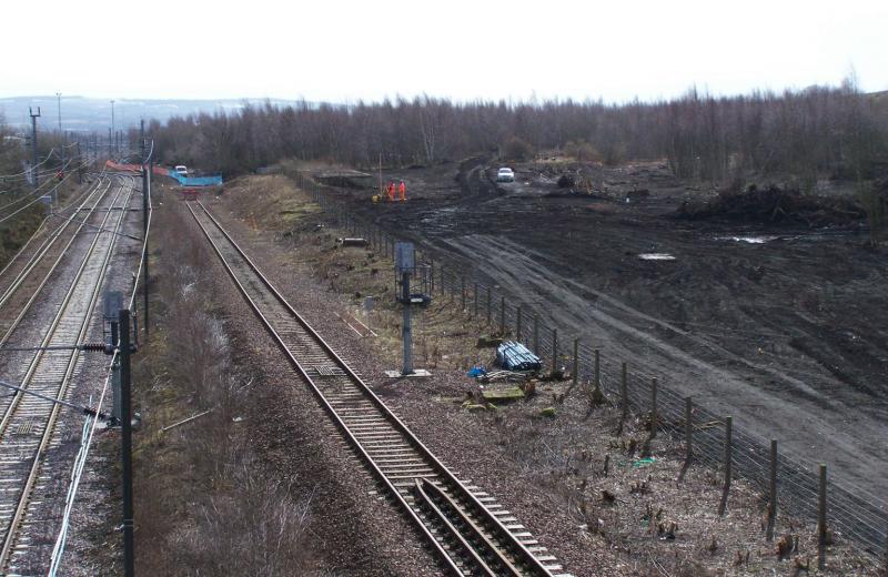 Photo of Millerhill yard entrance 11 March 2011