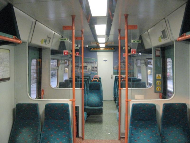 Class 320 interior: Class 320 interior towards cab end (24 Feb 2007). Photo of Class 320 interior