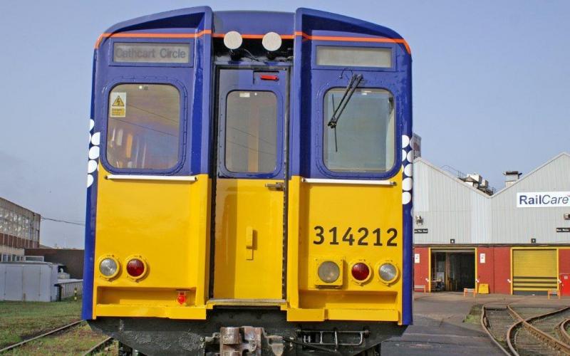 314212 : View of cab front on 314212 in the yard at Railcare Springburn on the 9th April
Photo with Permission of Railcare & FirstScotrail Photo of 314212