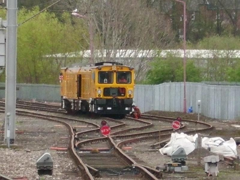 citadel: a track machine outside the station Photo of citadel