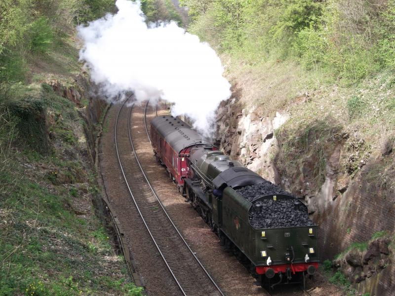 46115: At Myreside cutting Edinburgh sub en route to Joppa Photo of 46115