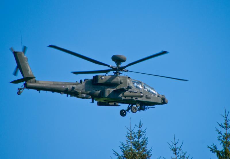 Apache: Low flying over Forgandenny Photo of Apache