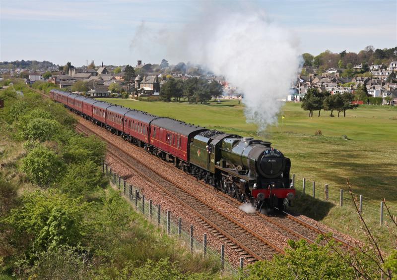 The Great Britian IV - Day 2, 46115 at Monifieth: Royal Scot 46115 Photo of The Great Britian IV - Day 2, 46115 at Monifieth