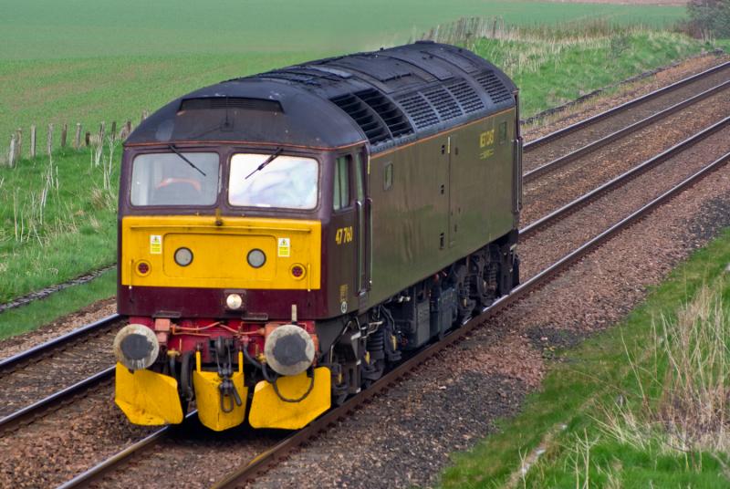 47760: 47760 heads south at Forteviot 20/04/11 Photo of 47760