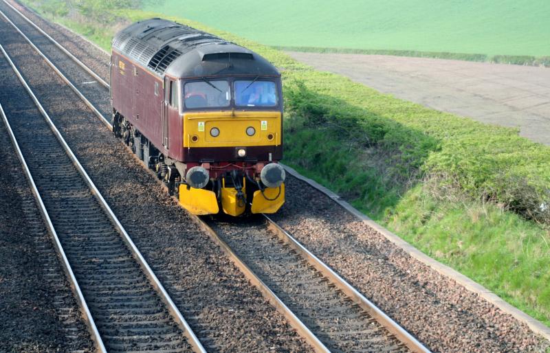 West Coast Railways Class 47.: West Coast Railways Class 47 Loco. 47760, at Plean. Photo of West Coast Railways Class 47.