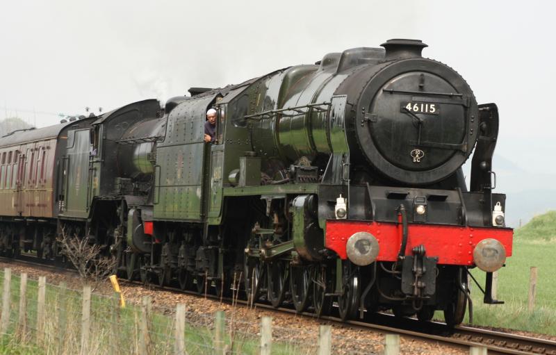 RUNNING LIGHT: Scots Guardsman and the Marquess running light from Inverness to Perth north of Dunkeld Photo of RUNNING LIGHT