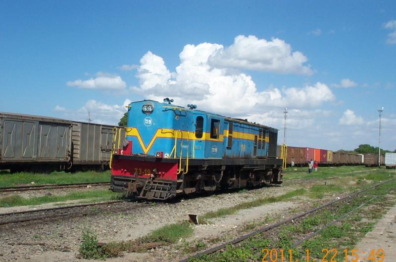 Light Engine, Dodoma Station, Tanzania: Was in Dodoma (capital city of Tanzania) with work (January 2011) - got this shot of Tanzania Railways Corporation (TARC) loco. Nice to see loco hauled trains! Photo of Light Engine, Dodoma Station, Tanzania