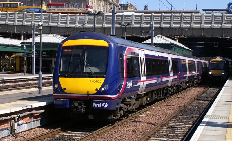 170405: 170405 'Riverside Museum' departs Edinburgh Waverley with a service to Dundee on 28th April Photo of 170405