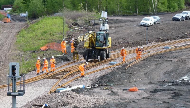 Rail vehicle Border Rail: Possibly the first rail-mounted vehicle to run on the new Border Rail link Photo of Rail vehicle Border Rail