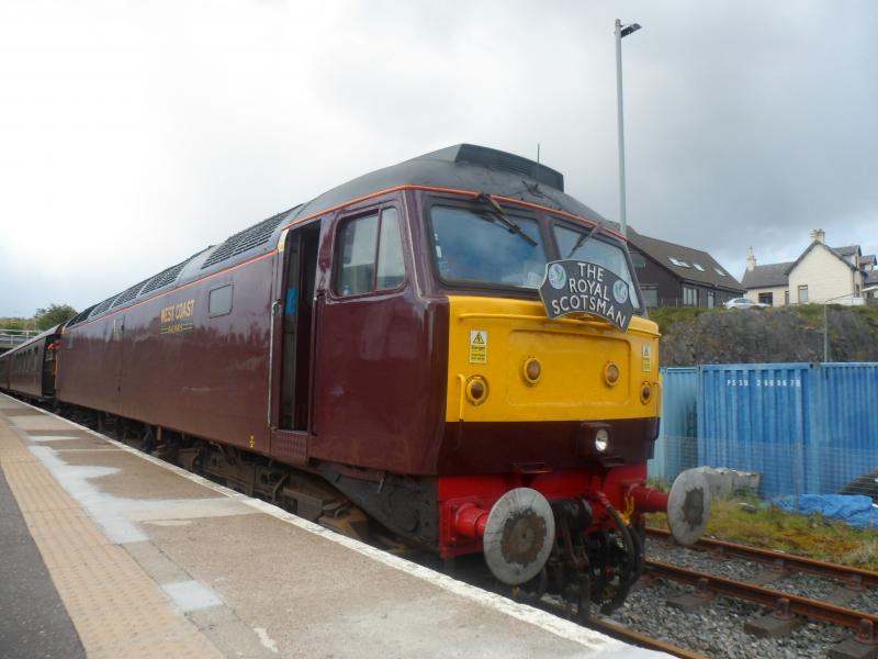 57001 @ Kyle of lochalsh: 57001 arrives in Kyle Down (most unusual) with 1H80 10:00 Keith - Kyle Photo of 57001 @ Kyle of lochalsh