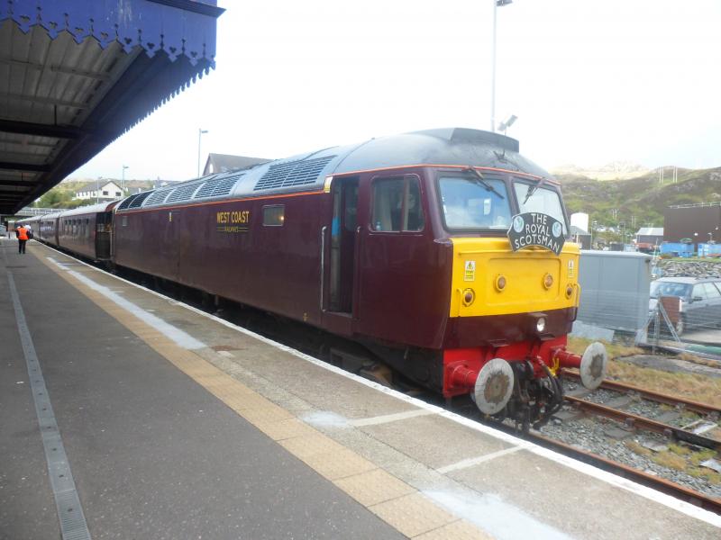 57001 @ Kyle of lochalsh: 57001 at kyle on the royal scotsman Photo of 57001 @ Kyle of lochalsh