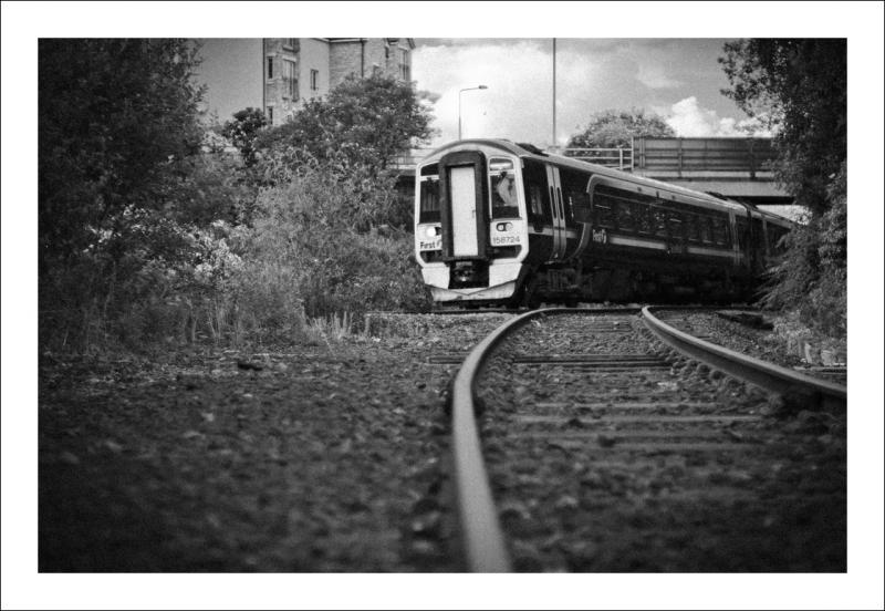 Faffin aboot #3: 158724 accelerates away from Inverkeithing station on an evening service to Edinburgh. Photo of Faffin aboot #3