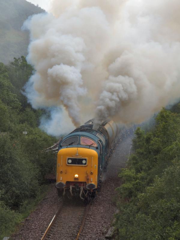 55022 departs in fine style!: 55022 departs in fine style! Photo of 55022 departs in fine style!