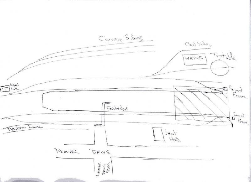 Hyndland Old Terminus: Very rough sketch of the layout there pre- Hyndland Depot Photo of Hyndland Old Terminus