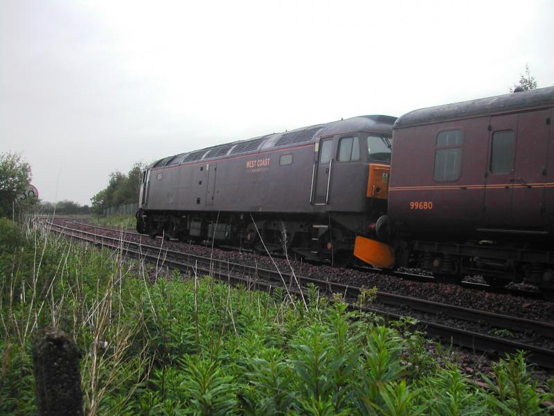 47760 on the rear of 1Z63 Dundee to Stoke: Seen passing Carmuirs West at 1825 on 1st June 2011. Photo of 47760 on the rear of 1Z63 Dundee to Stoke