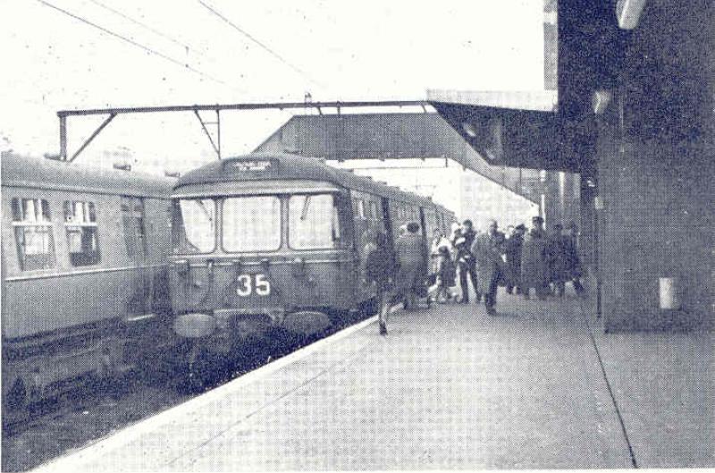 Partick Hill: An old BR pic of Blue Trains at Partick Hill. Photo of Partick Hill