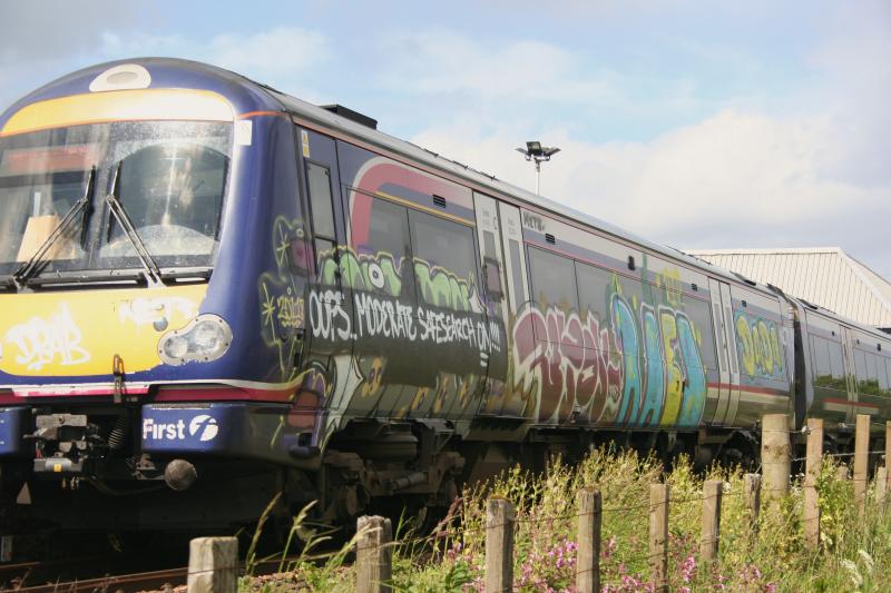 170431 Graffitied:
170431 after a livery change Photo of 170431 Graffitied