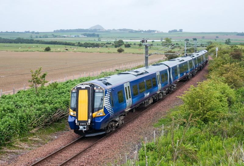 Photo of First 380 in service from North Berwick