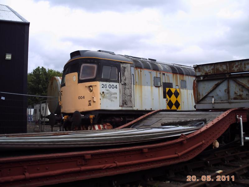 26004 in Bo'ness: 26004 is left to rust in Bo'ness yard. 20/5/2011 Photo of 26004 in Bo'ness