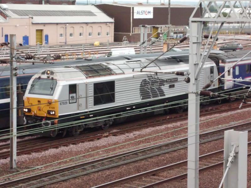 polmadie: 67029 on a sleeper move Photo of polmadie