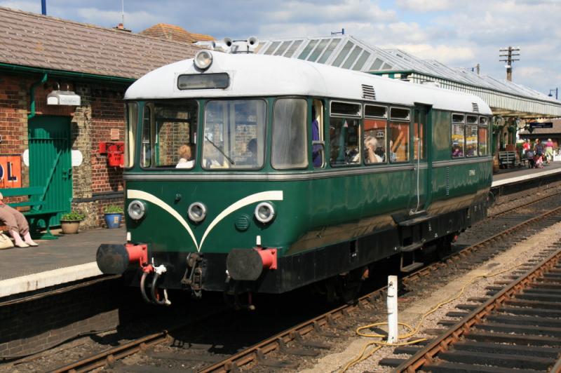 Railbus at Sheringham ( Bouncier than Class 142 ): E79960 waits at Sheringham on a service to Holt on 13/06/2011. Photo of Railbus at Sheringham ( Bouncier than Class 142 )