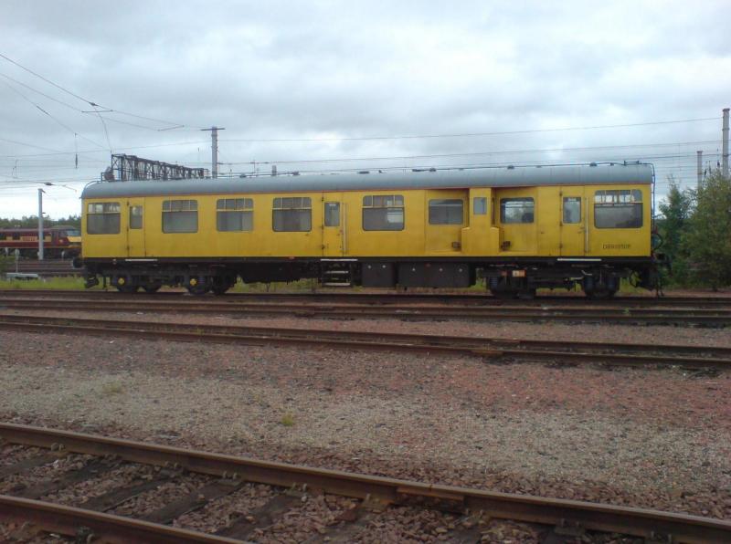 Track Inspection Coach at Mossend: Track Inspection Coach DB999508 stabled at Mossend Down Yard (26.06.11). Photo of Track Inspection Coach at Mossend